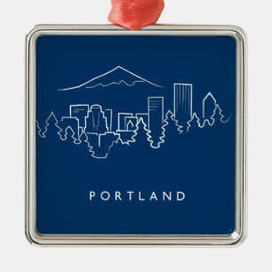 Portland horisont julgransprydnad metall