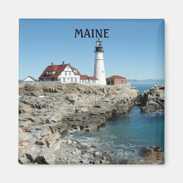 PORTLAND HUAD LIGHTHOUSE, MAINE MAGNET (Framsidan)