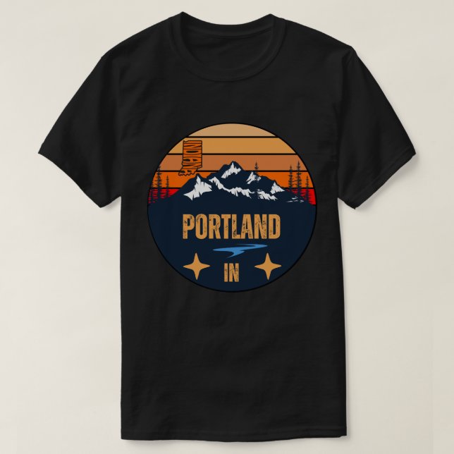 Portland, Indiana T Shirt (Design framsida)