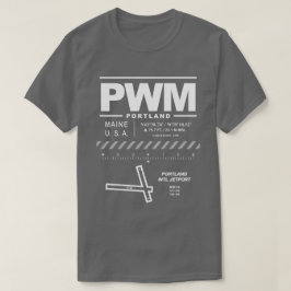 Portland International Jetport PWM T Shirt