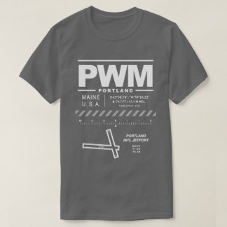 Portland International Jetport PWM T Shirt