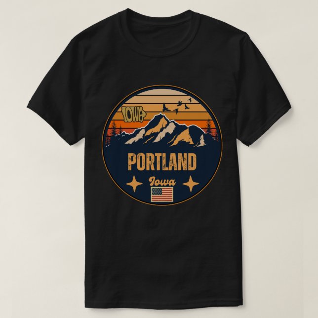 Portland, Iowa T Shirt (Design framsida)