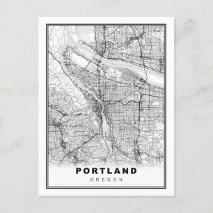 Portland Karta Vykort