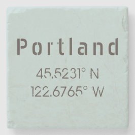 Portland Latitude Longitud Stenunderlägg