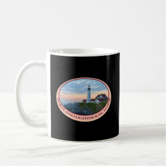 Portland Lighthouse Maine vid Sunrise Underbar Kaffemugg