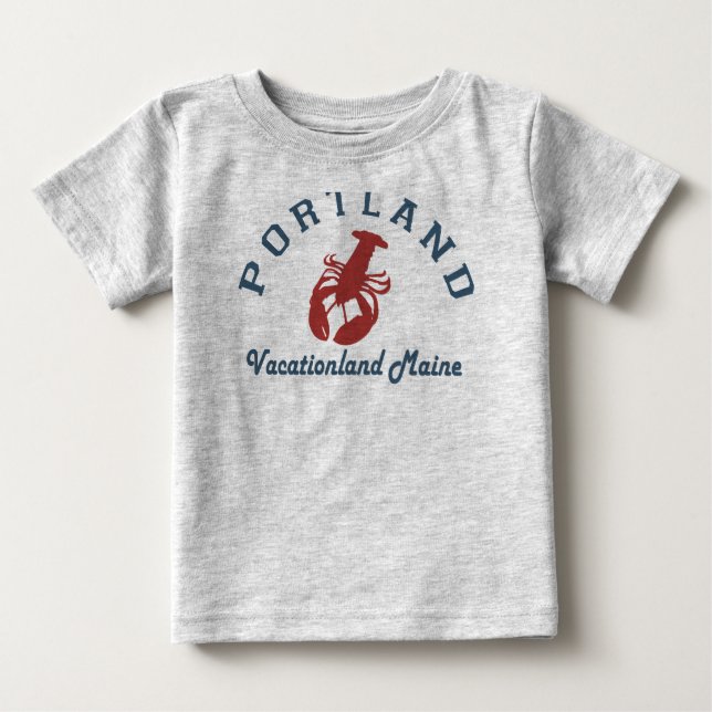 Portland Maine (2) T Shirt (Framsida)
