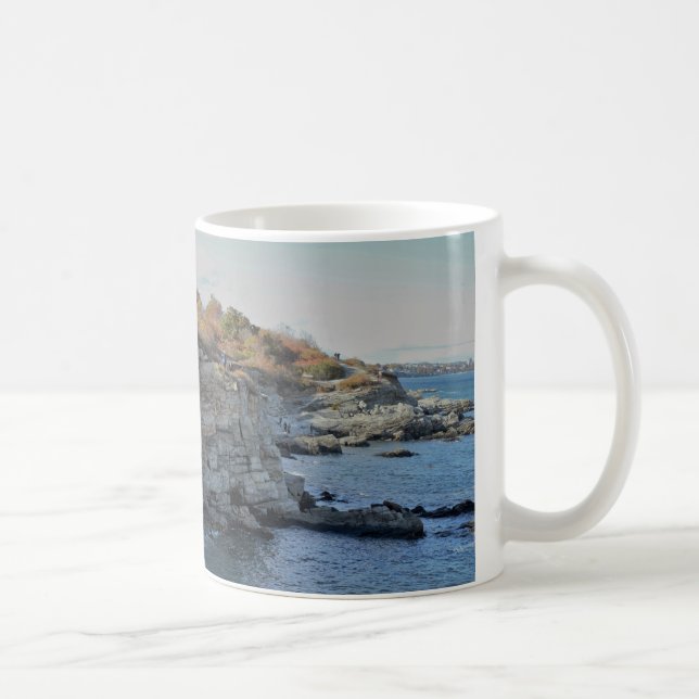 Portland Maine Cliffs Kaffemugg (Höger)