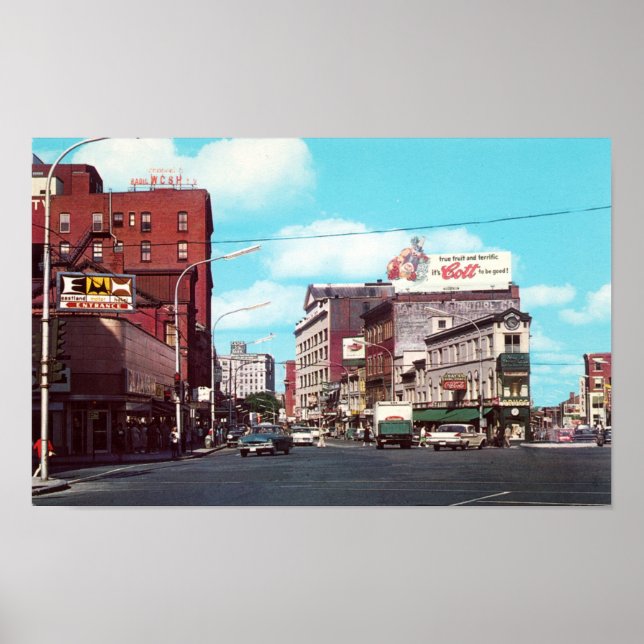 Portland, Maine Congress Square, Circa 1963 Poster (Framsidan)