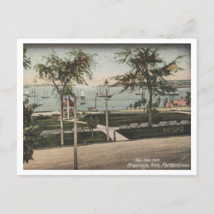 Portland Maine Fort Allen Park 1908 Vintage Vykort