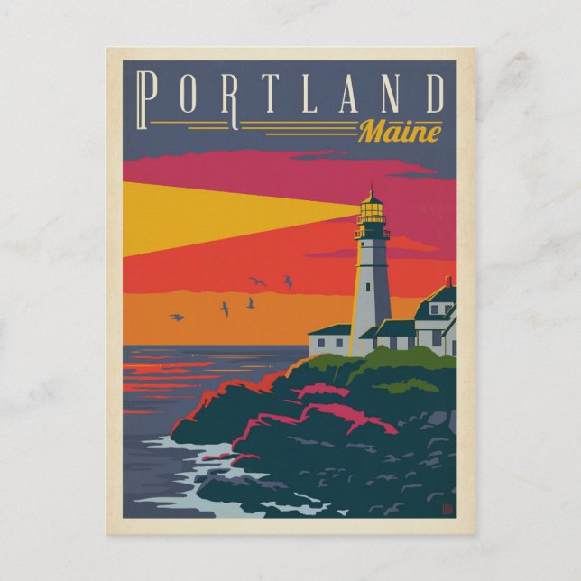Portland, Maine | fyr Vykort (Framsida)