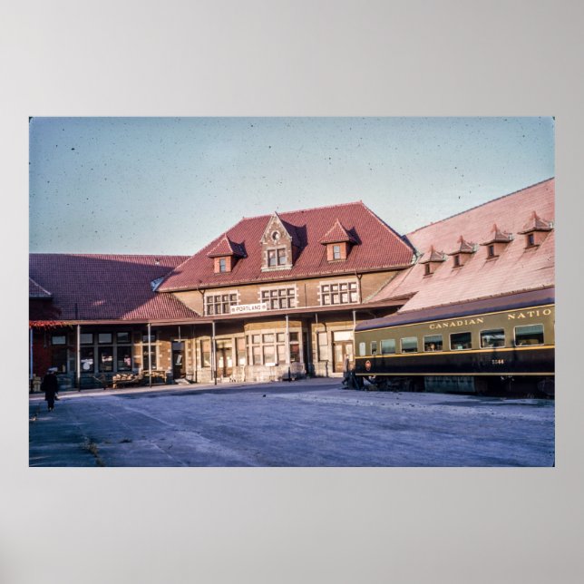 Portland, Maine Grand Trunk Station 1964 Poster (Framsidan)