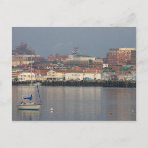 Portland Maine hamn Vykort