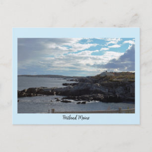 Portland Maine Kusten vykort