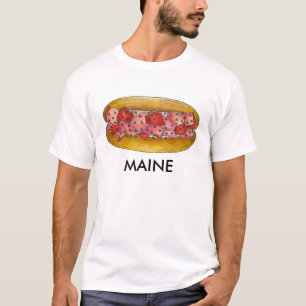 Portland Maine ME Lobster Roll Seafood Sandwich Tee