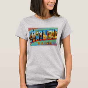 Portland Maine MIG gammal vintage resorsouvenir Tee