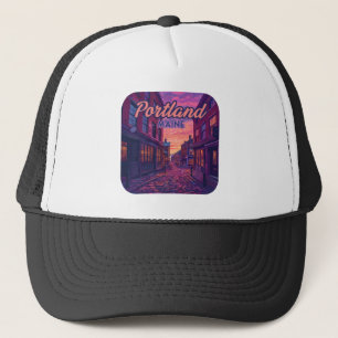 Portland Maine Old Port Cobblestone Vintage Keps