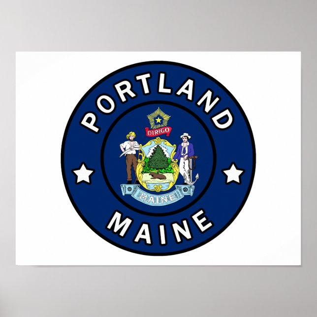 Portland Maine Poster (Framsidan)