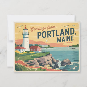 Portland Maine vykort