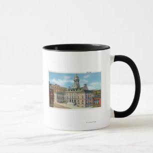 Portland MaineExterior beskådar av stadshus 2 Mugg