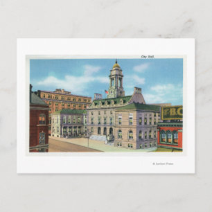 Portland, MaineExterior View of City Hall 2 Vykort