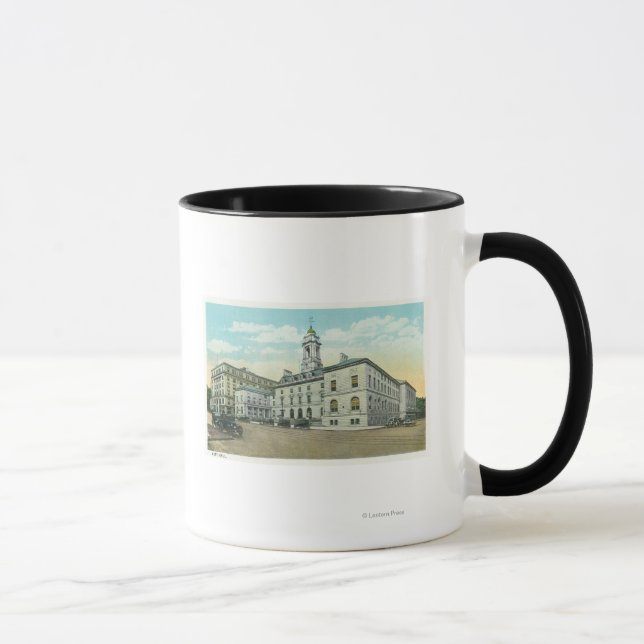 Portland, MaineExterior View of City Hall Mugg (Höger)