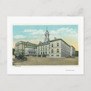 Portland, MaineExterior View of City Hall Vykort