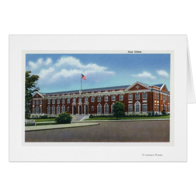 Portland, MaineExterior View of the Post Hälsningskort (Framsidan Horizontal)