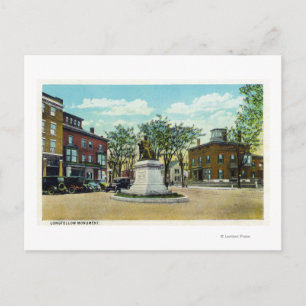 Portland, MaineLongmeders monument och Square Vykort