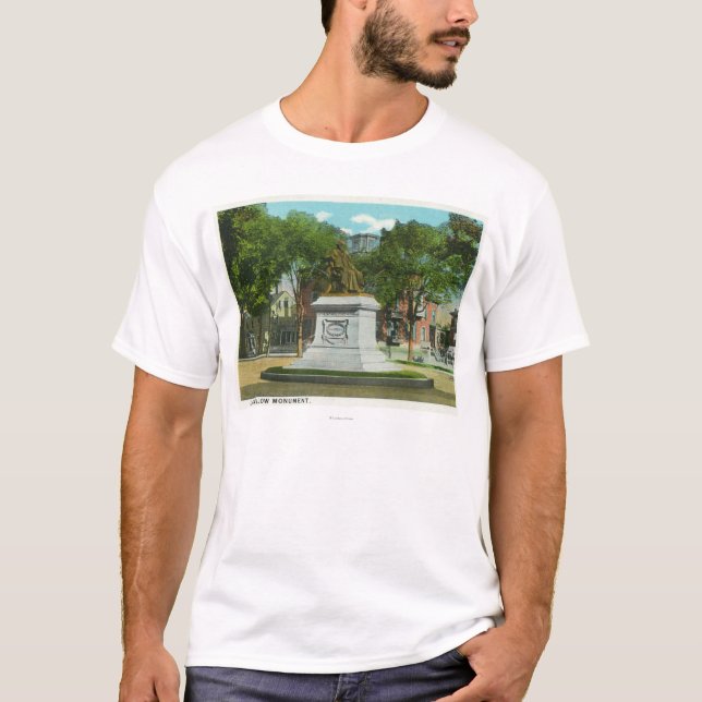Portland MaineOverhead beskådar av Portland T-shirt (Framsida)