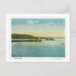 Portland, MaineView från Kryp fyr Vykort