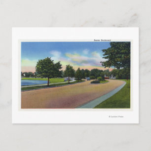 Portland, MaineView of Baxter Boulevard Vykort