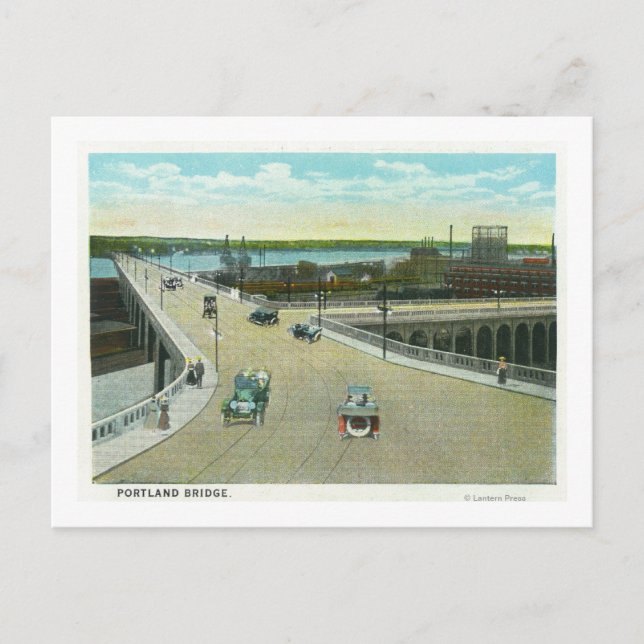 Portland, MaineView of the Longmeders Monument Vykort (Framsida)