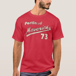 Portland Mavericks Retro Defunct Baseball Jersey T Shirt