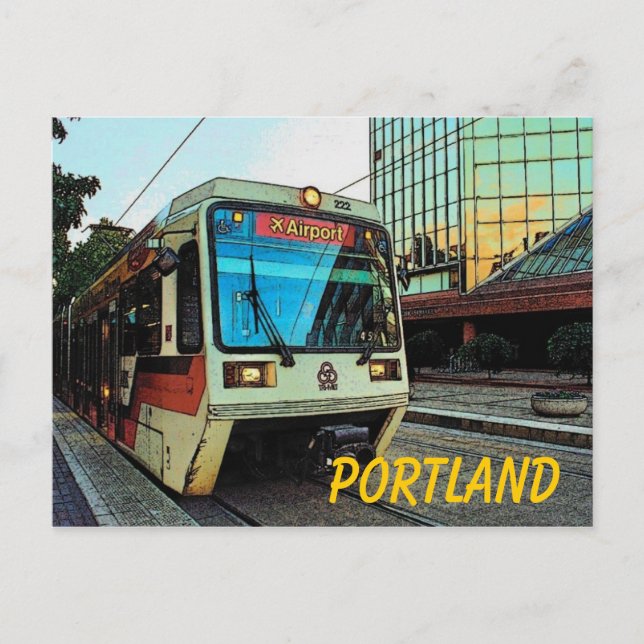 Portland (MAX) vykort (Framsida)