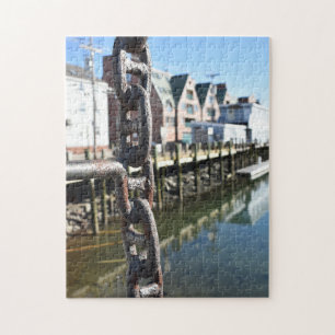 Portland ME Maine Pier liggande foto Pussel