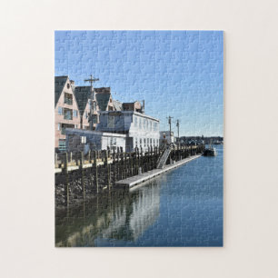 Portland ME Maine Pier liggande foto Pussel
