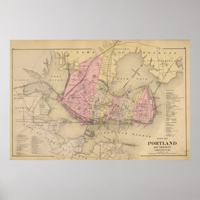 Portland & närhet, Maine Poster (Framsidan)