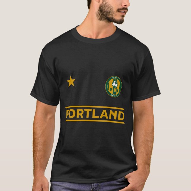 Portland Ocer Jersey Mini Badge Original T Shirt (Framsida)