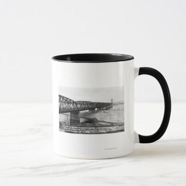 Portland, OR Pacific Highway Interstate Bridge Mugg (Höger)