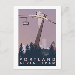Portland, Oregon Aerial Tram Scene Vykort