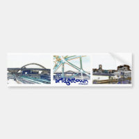Portland Oregon "Bridgetown" Bildäckslapp