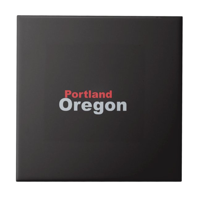Portland, Oregon Ceramic Tile Kakelplatta (Framsidan)