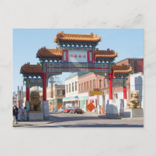 Portland Oregon Chinatown Grind vykort