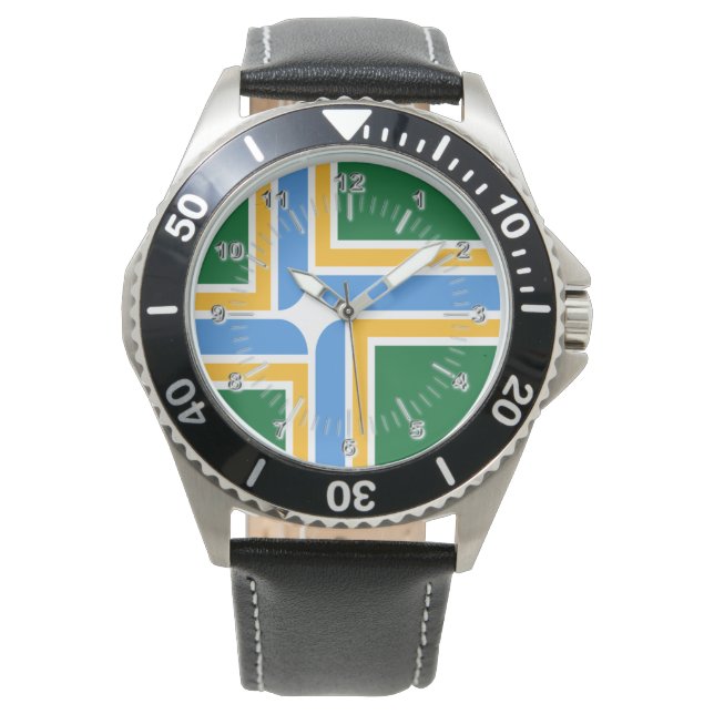 Portland (Oregon) City flagga Watch Armbandsur (Framsida)