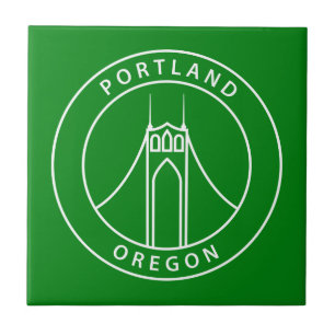 Portland Oregon design Kakelplatta