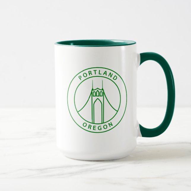 Portland Oregon design Mugg (Höger)