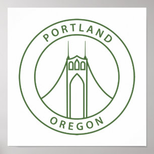 Portland Oregon design Poster