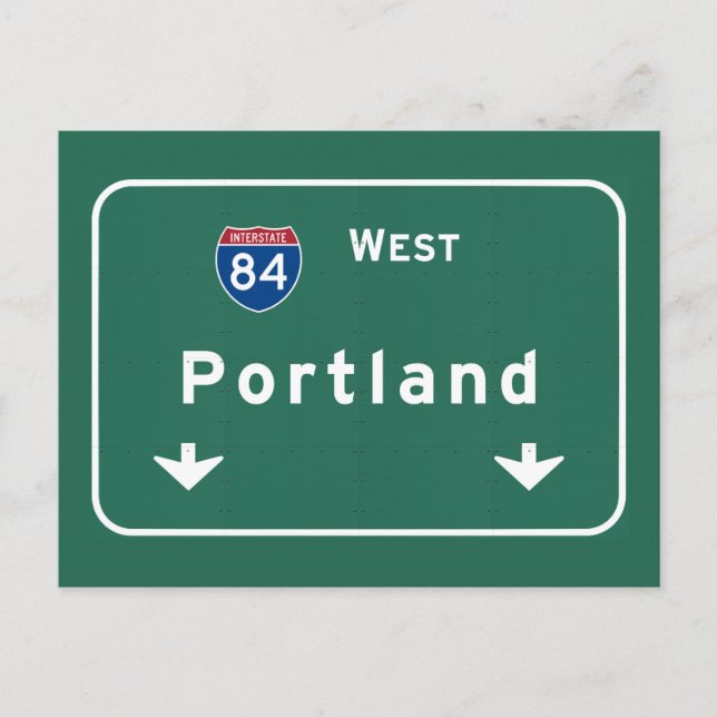 Portland Oregon eller Interstate Highway Freeway: Vykort (Framsida)
