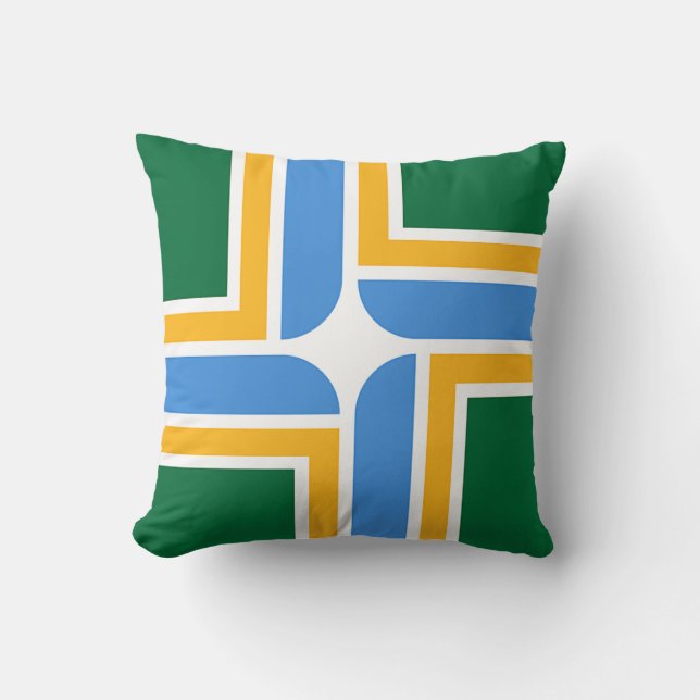 Portland, Oregon, Flagga American MoJo Pillow Kudde (Framsida)