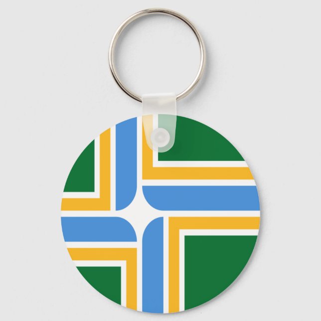 Portland (Oregon), flagga Keychain Nyckelring (Framsida)